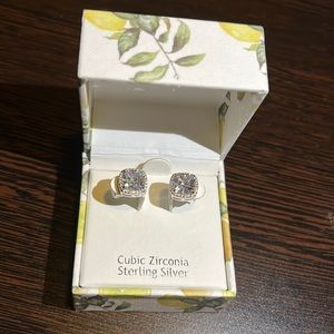 Brand new cubic zirconia earrings, never worn